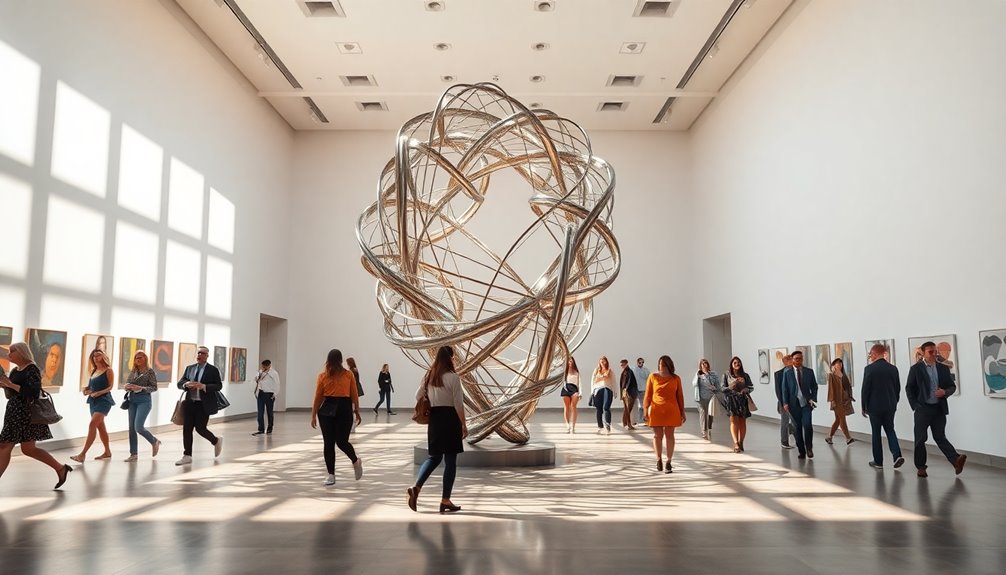 modern sculpture exhibit opens